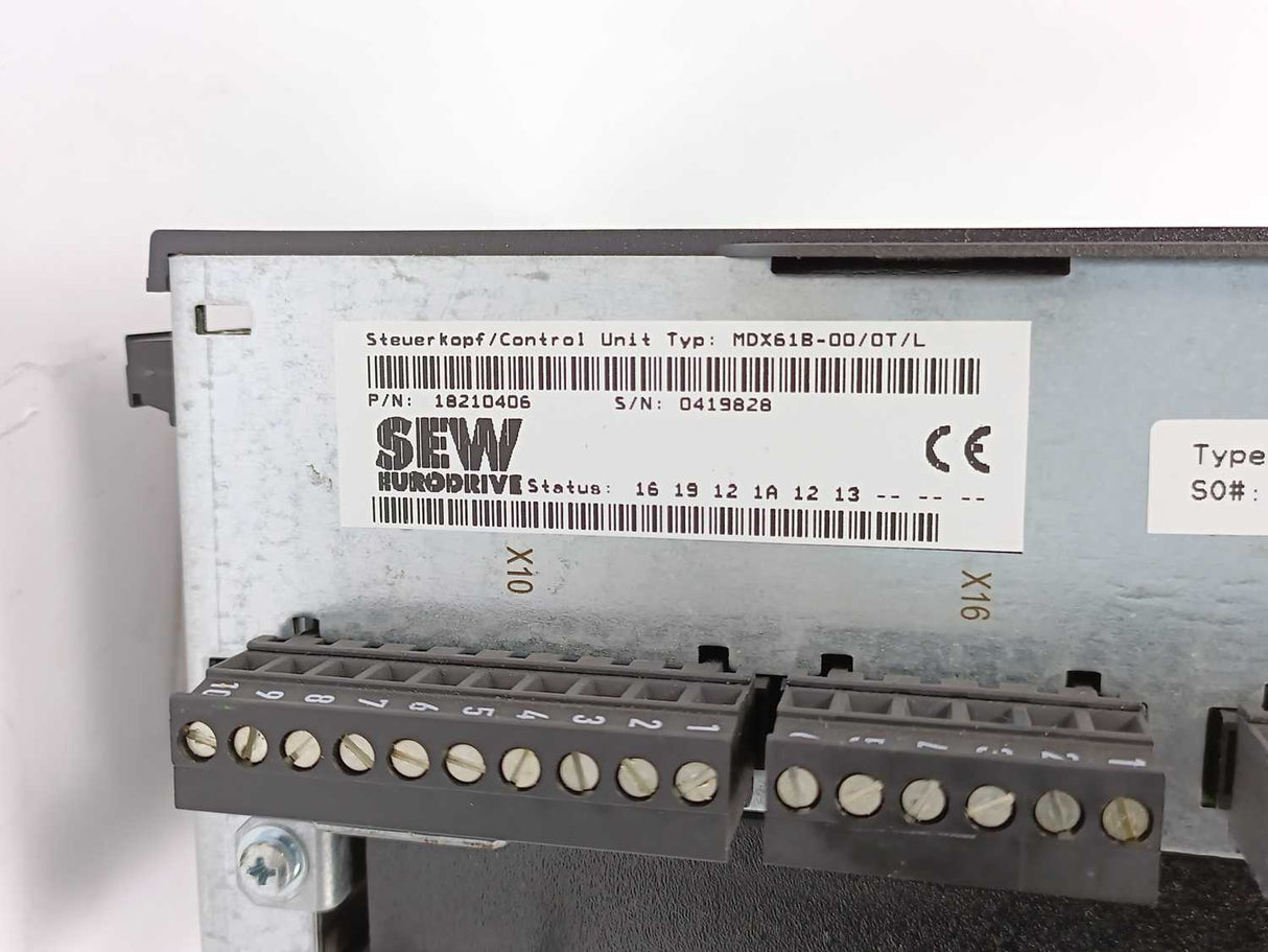SEW-EURODRIVE  MDX61B0055-5A3-4-0T/L Movidrive Control Unit 18210406