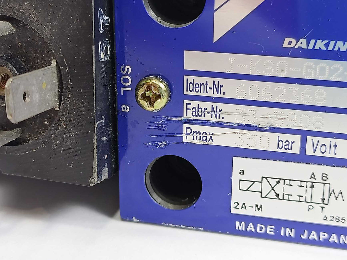 DAIKIN J-KS0-G02-2AP-30 Directional Control Valve