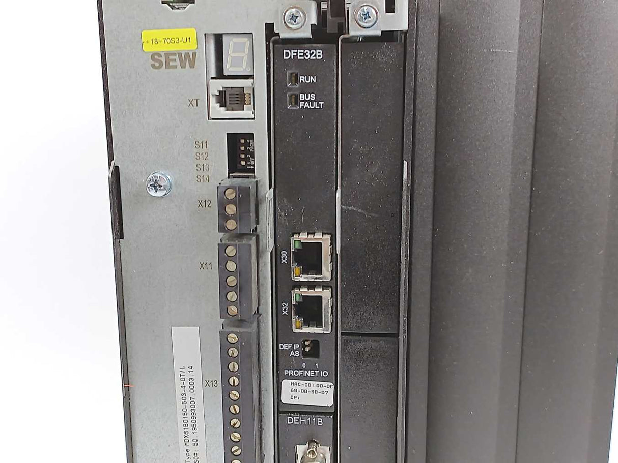 SEW-EURODRIVE  MDX61B0150-503-4-0T/L Movidrive Control Unit 18210406