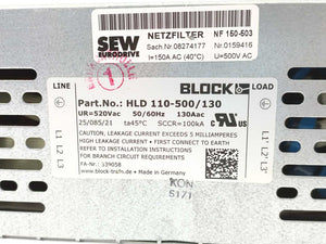 SEW-EURODRIVE  NF150-503 08274177 Line Filter