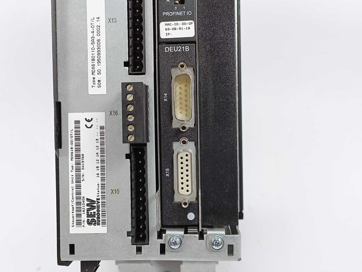 SEW-EURODRIVE  MDX61B0110-5A3-4-0T/L Movidrive Control Unit 18210406