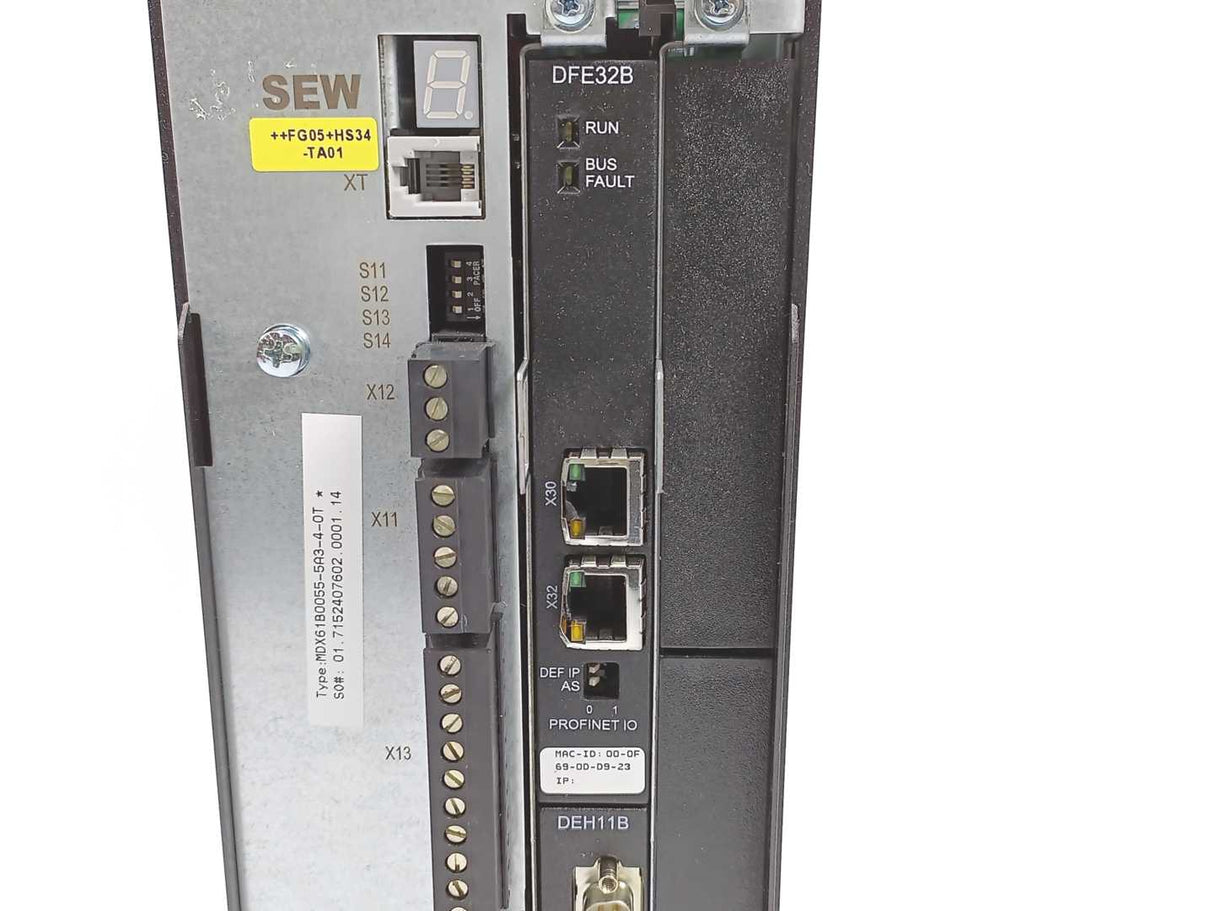 SEW-EURODRIVE  MDX61B0055-5A3-4-0T Movidrive Control Unit 08249571