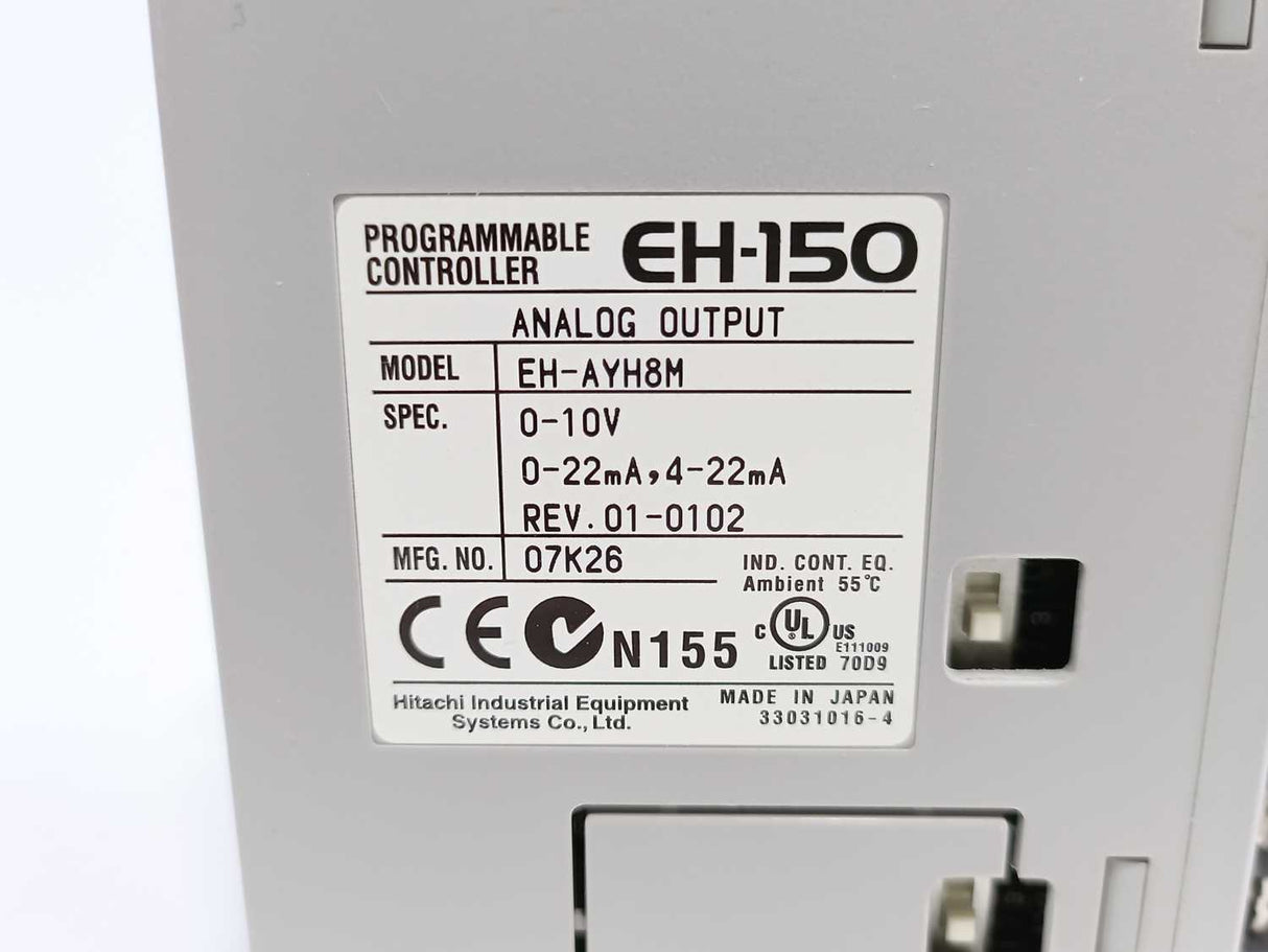 HITACHI EH-AYH8M EH-150 Programmable Controller Analog Output