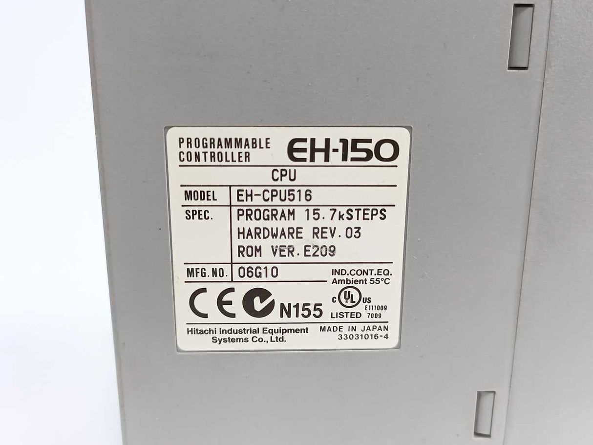 HITACHI EH-CPU516 EH-150 Programmable Controller CPU