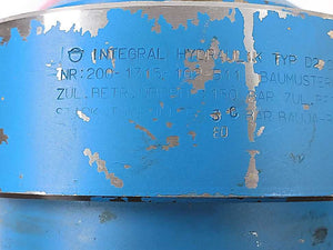 Integral Hydraulik 200-1315-102-511 Hydraulic Accumulator Type D2.0-150 INH.2.0L