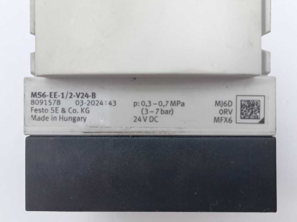 Festo 8091578 On/Off Valve MS6-EE-1/2-V24-B