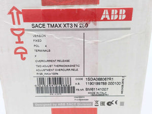 ABB 1SDA068069R1 SACE Tmax XT3N 250