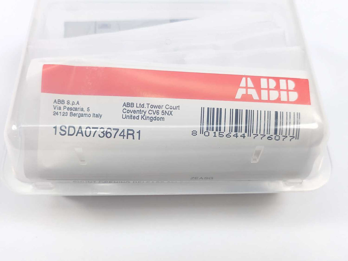 ABB 1SDA073674R1 YO  E1.2..E6.2-XT7-XT7M 220-240 VAC/DC Shunt Opening Release