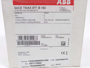 ABB 1SDA066807R1 XT1B 160 TMD 100-1000 3p F F