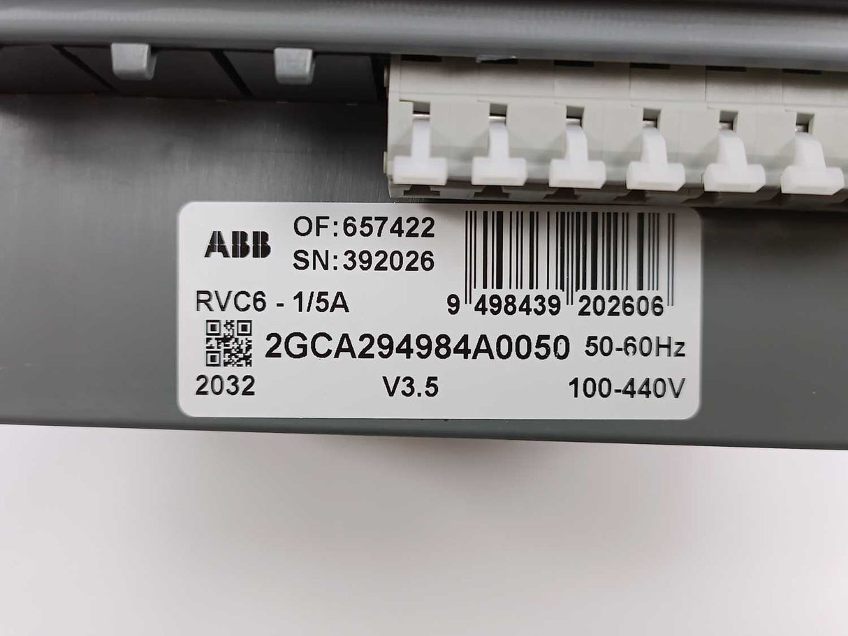 ABB 2GCA294984A0050 Power Factor Controller RVC 6