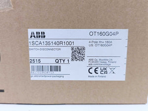 ABB 1SCA135140R1001 OT160G04P Switch-disconnect w/ handle