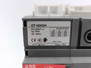 ABB 1SCA135140R1001 OT160G04P Switch-disconnect w/ handle