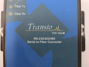Moxa TCF-142-M-ST Transio RS-232/422/485 Serial to Fiber Converter