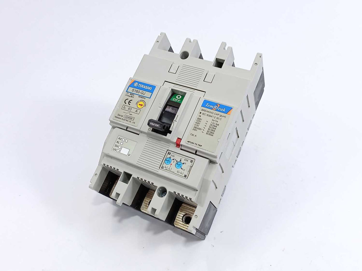 TERASAKI S160-GJ TemBreak2 Moulded Case Circuit Breaker 50/60Hz