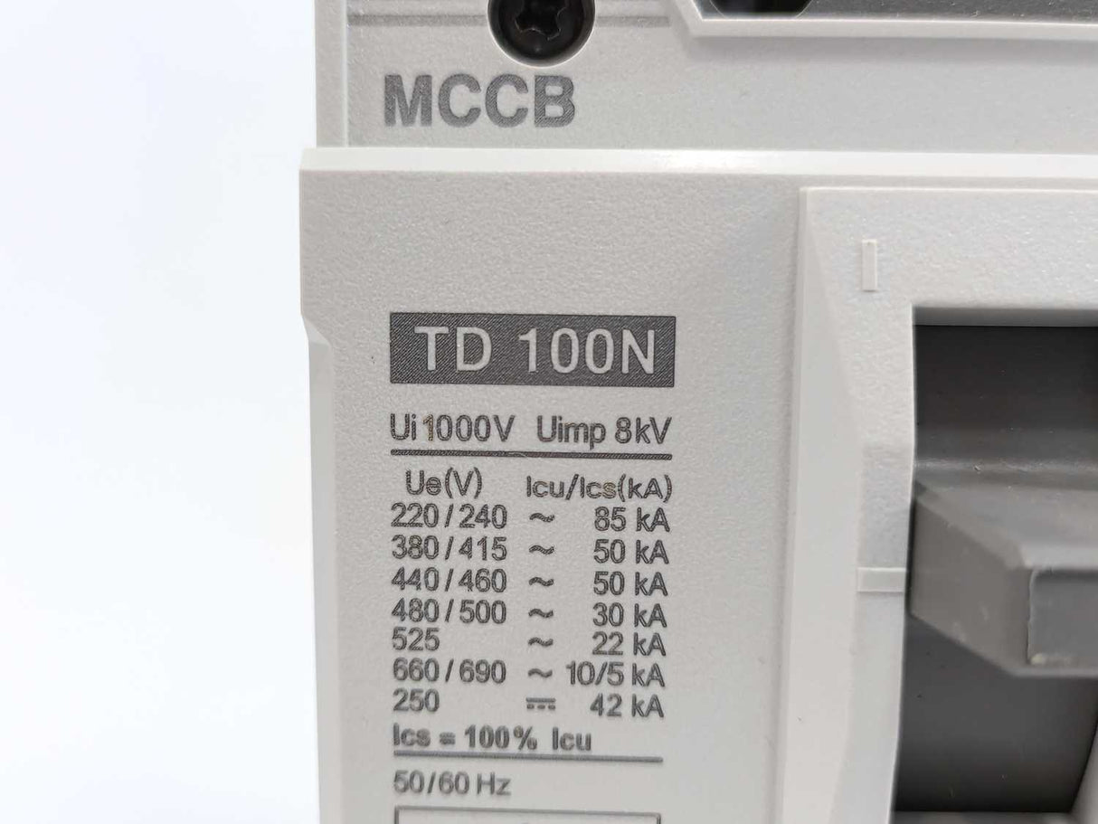 LS Electric TD 100N 80A FMU Moulded Case Circuit Breaker