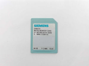 Siemens 6ES7313-5BG04-0AB0 64 KB Memory Card, broken plastik