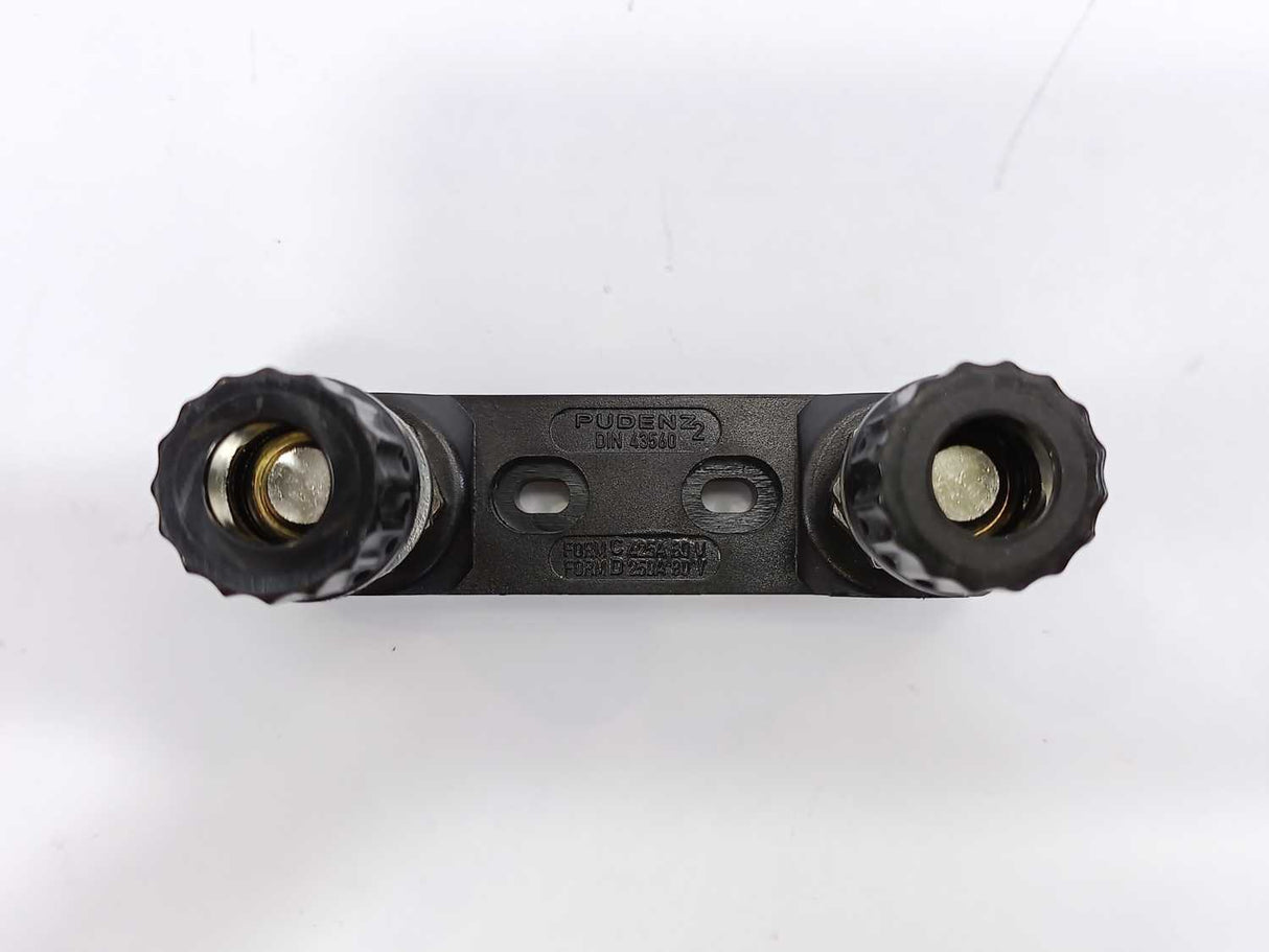 PUDENZ 43560 High‑Current Bolt‑Down Fuse Holder 1+2 Batch 2pcs.