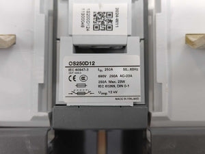 ABB OS250D12 1SCA022727R0010 Switch Fuse 3-Pole