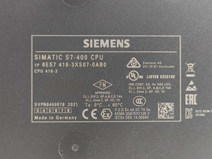 Siemens 6ES7416-3ES07-0AB0 Central Processing Unit SIMATIC S7-400 CPU