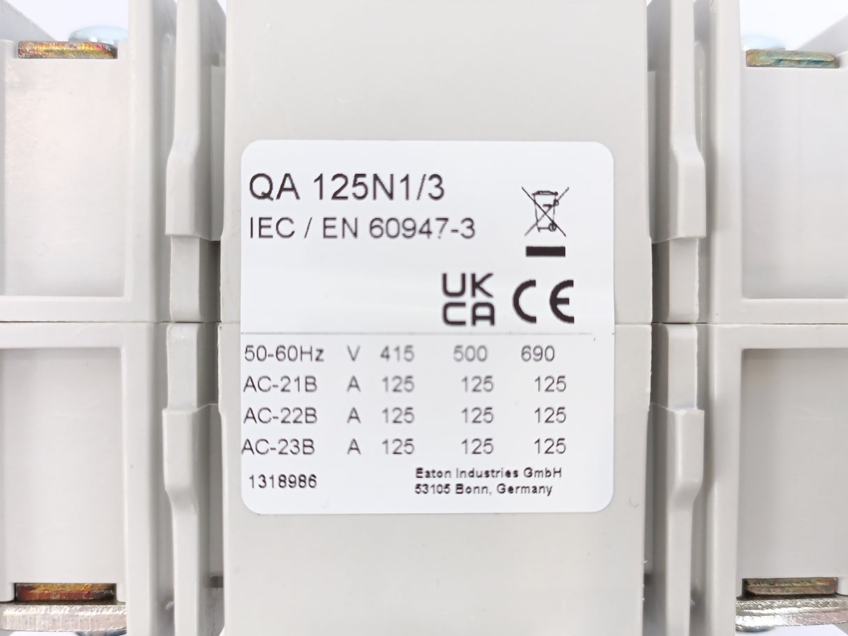 Eaton QA_125N1/3_K2DG/P_TB Eaton 1318001 Disconnector Switch