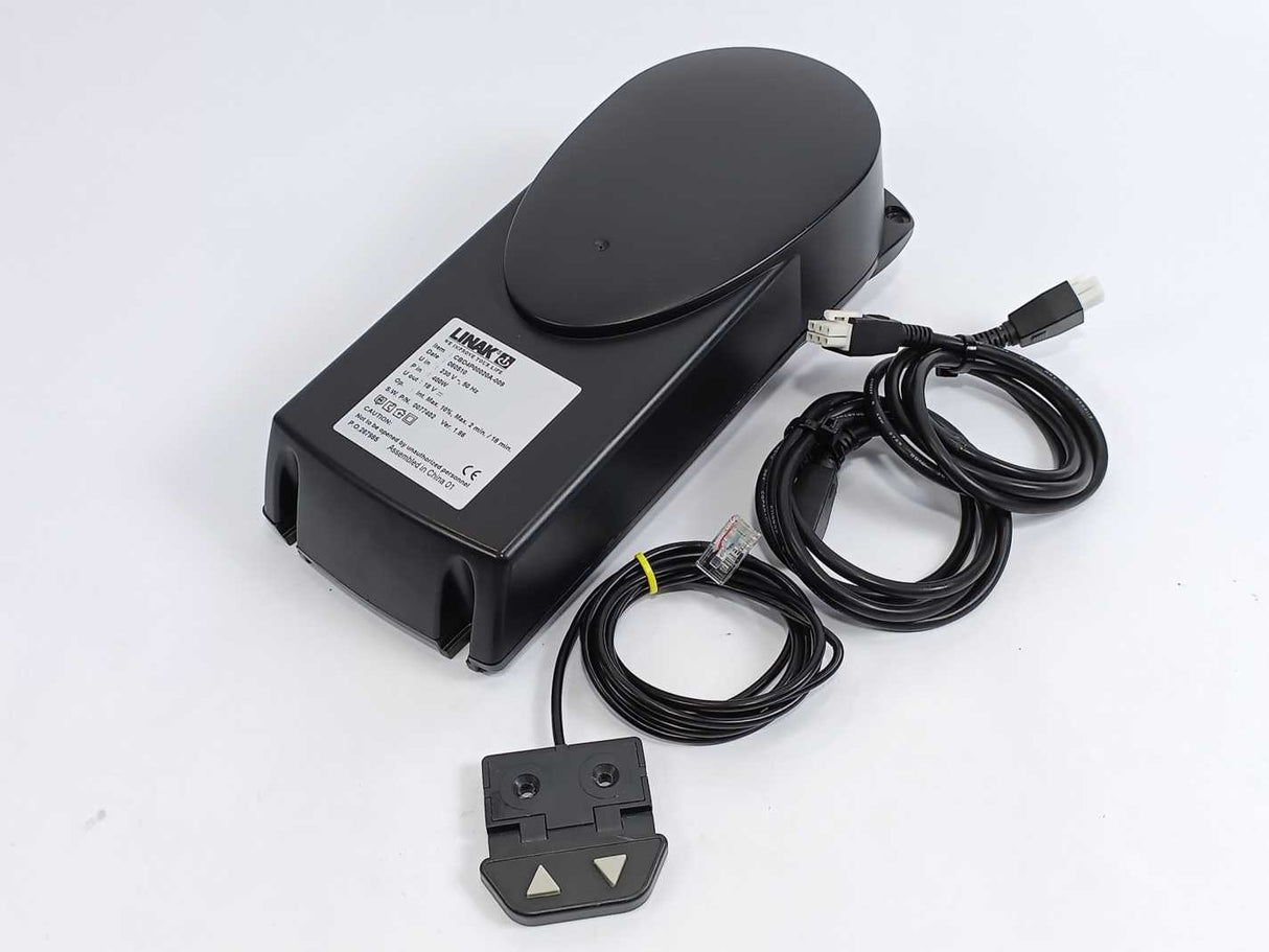 LINAK CBD4P00020A-009 2 Channel Controller w/ Up/Down buttons + Connector Cables