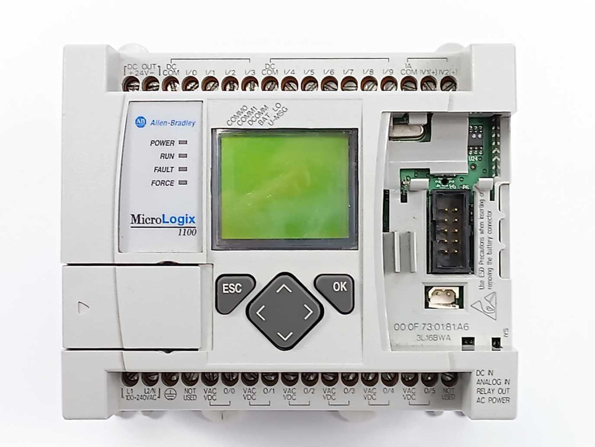 AB 1763-L16BWA Ser. B MicroLogix 1100 16 Point Controller