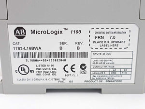 AB 1763-L16BWA Ser. B MicroLogix 1100 16 Point Controller