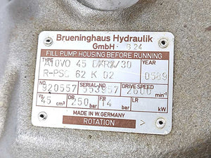 Brueninghaus Hydraulik GmbH A10V045DR/30R-PSC62K02 Hydraulic Pump
