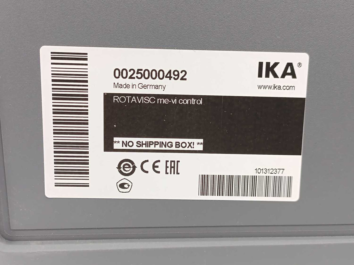 IKA 0025000492 ROTAVISC me-vi S000 Control Viscometer