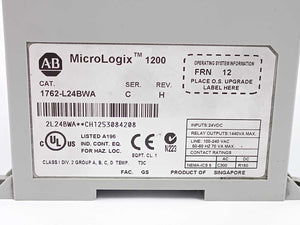 AB 1762-L24BWA Ser. C MicroLogix 1200 24 Point Controller