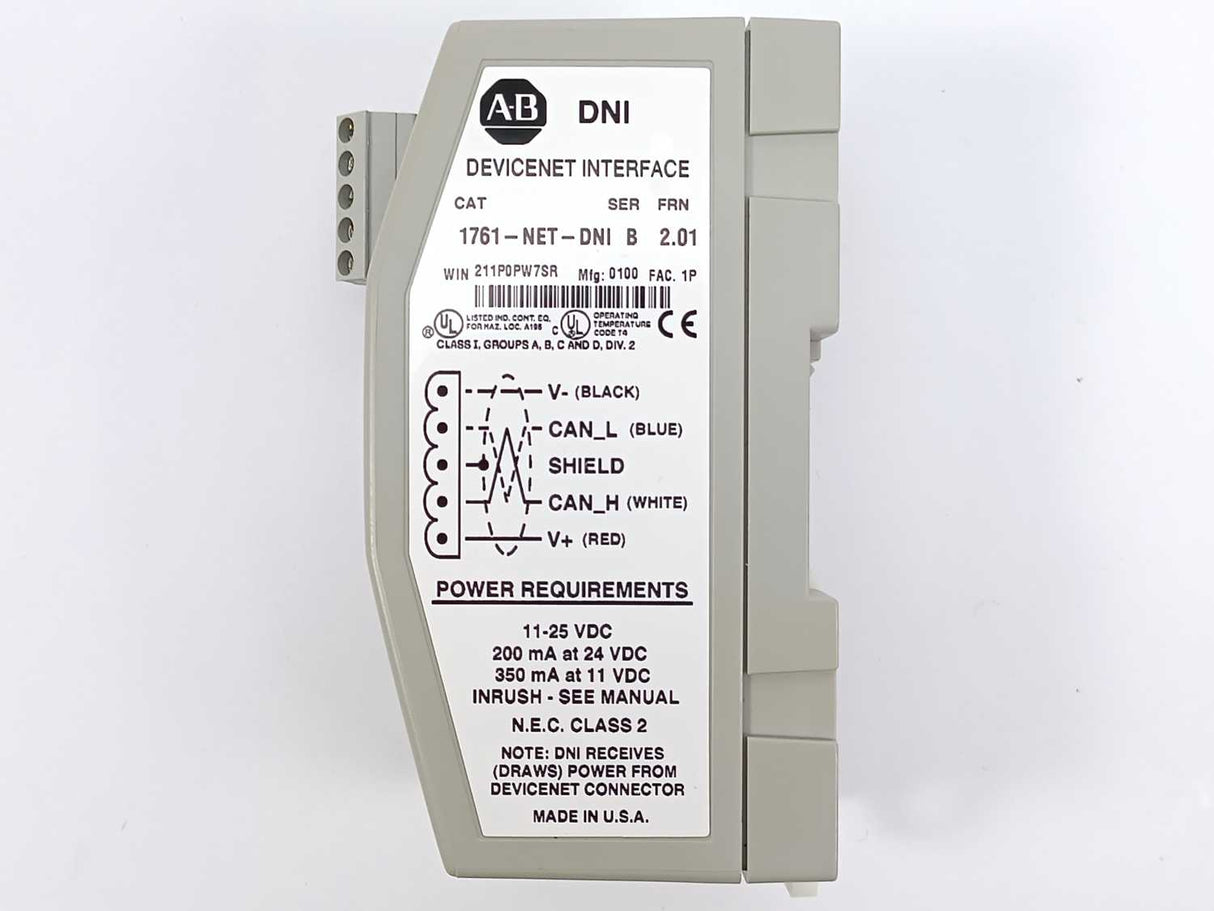 AB 1761-NET-DNI  Ser. B DeviceNet Interface Module