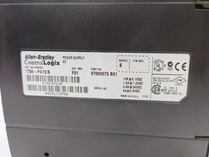 AB 1756-PA72/B SER. B + 1756-A7/B Power Supply AC