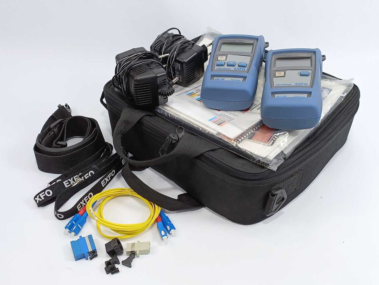 EXFO ELS-100-12D-23BL-EI + EPM-102 FiberBasix Light Source + Power Meter Testers