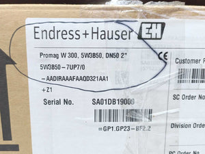 Endress+Hauser 5W3B50-7UP7/0 Proline Promag W 300 Electromagnetic Flowmeter