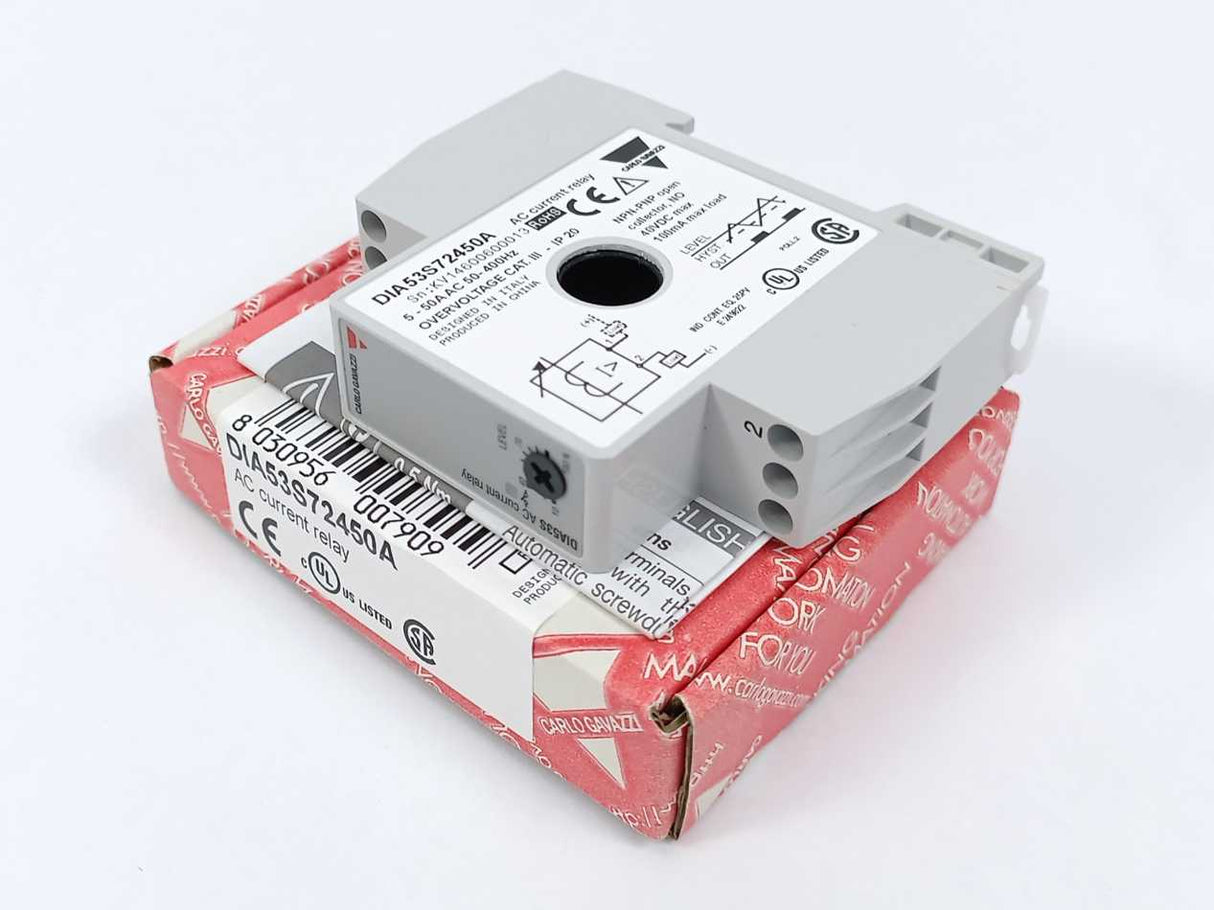 Carlo Gavazzi DIA53S72450A AC Current Relay 5-50A AC 50-400HZ
