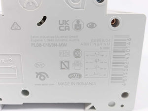 Eaton 243014 Miniature Circuit Breaker PLS6-C10/3N-MW, 7pcs.