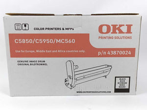 OKI 43870024 Genuine Image Drum Black for C5850/C5950/MC560