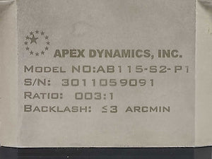 Apex Dynamics AB115-S2-P1 High Precision Planetary Gearbox