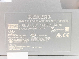 Siemens 6ES7331-1KF02-0AB0 SIMATIC S7-300 Analog Input