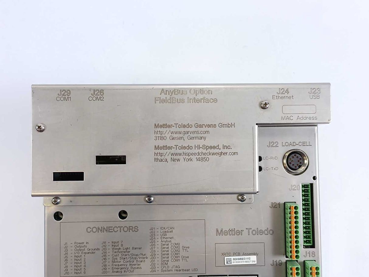 Mettler Toledo XRTC PCB Assembly AnyBus Option, FieldBus Interface