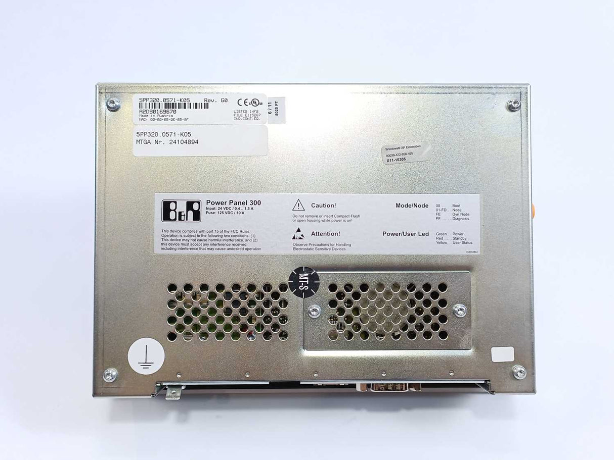 B&R 5PP320.0571-K05 Power Panel 300