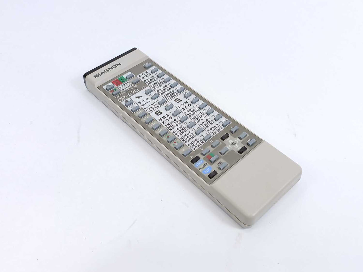 Magnon CP-670 Remote Control for Magnon CP-670 Auto Chart Projector Refractor