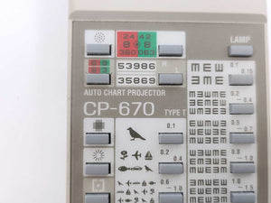 Magnon CP-670 Remote Control for Magnon CP-670 Auto Chart Projector Refractor