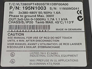 Danfoss VLT2805PT4B20STR1DBF00A00 195N1003 VLT 2800 Frequency Inverter