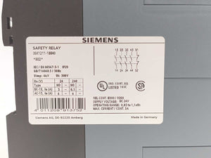 Siemens 3SK1211-1BB40 SIRIUS Safety Relay Output Expansion 4RO