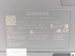 Siemens 6ES7 315-2FJ14-0AB0 SIMATIC S7 CPU315F-2 PN/DP Central processing