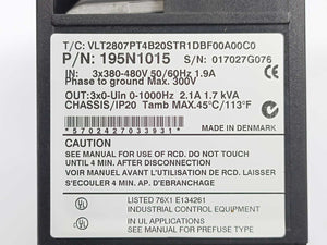 Danfoss VLT2807PT4B20STR1DBF00A00C0 195N1015 VLT 2800 Frequency Inverter 1.7kVA