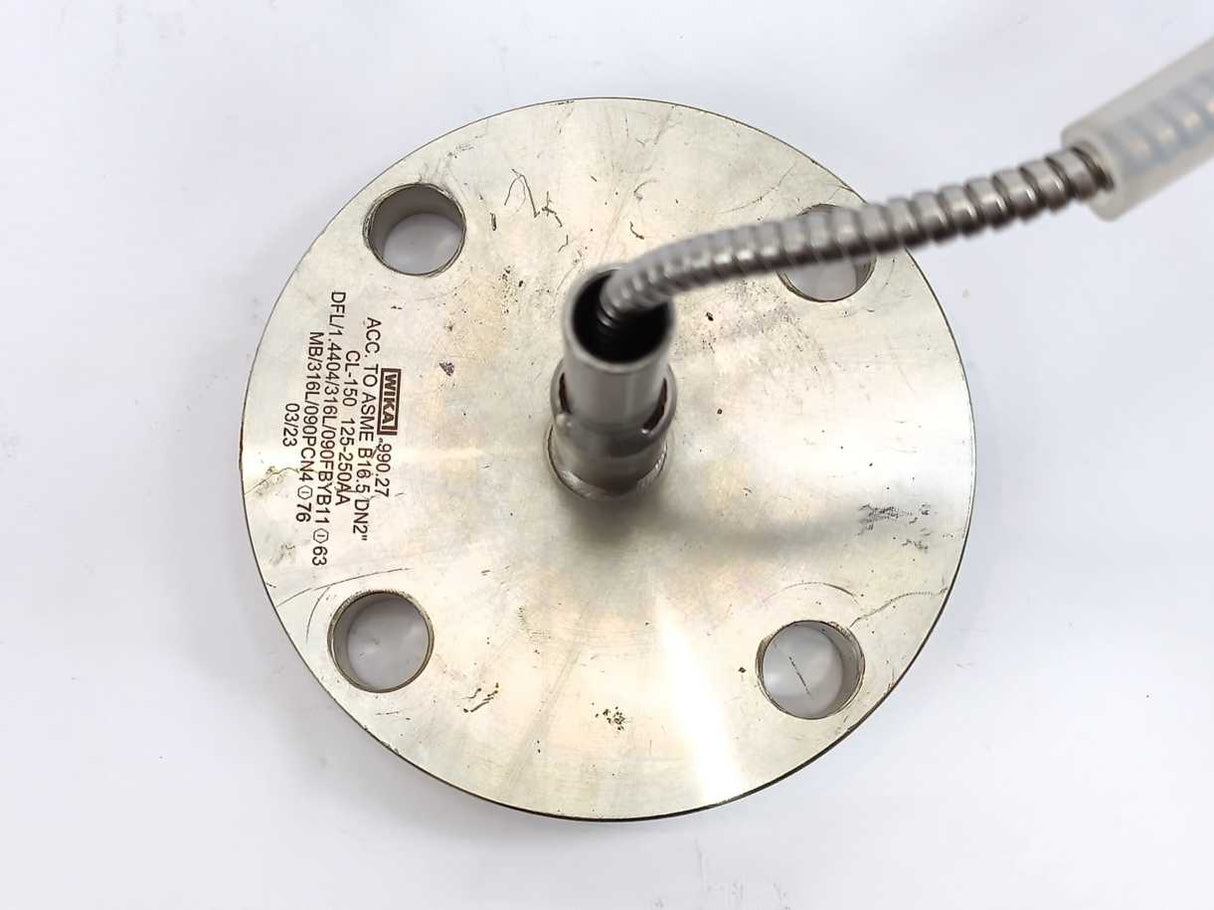 WIKA 990.27 Diaphragm Seal with Flange Connection CL-150 125-250AA