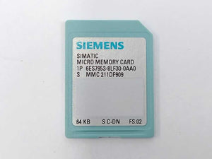 Siemens 6ES7953-8LF30-0AA0 Micro Memory Card 64 KB