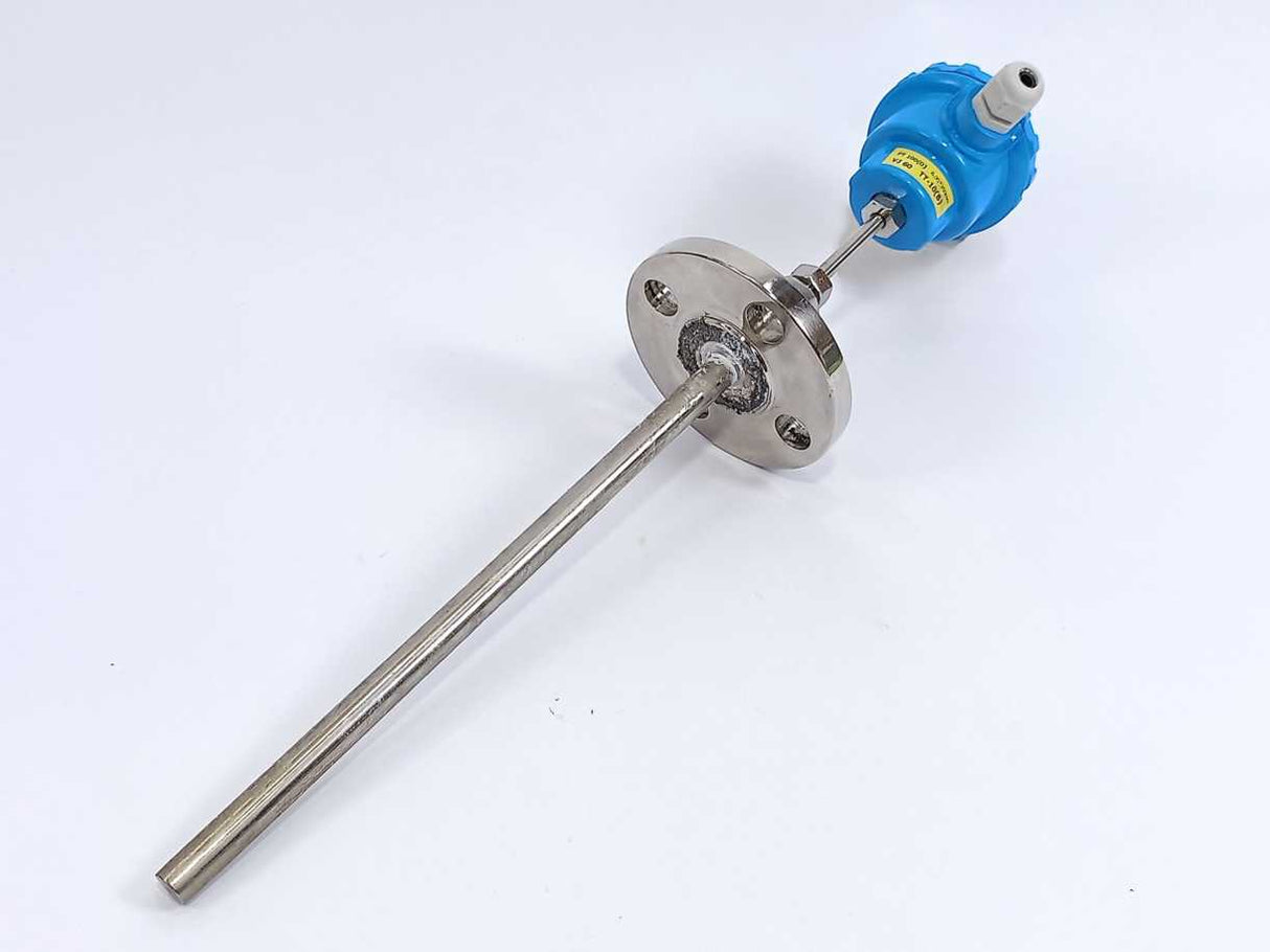 PT100 (D)  RTD Sensor Head Type w/ Protection Tube with Falange